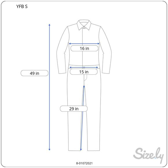 YFB Clothing Luke Jumpsuit S Blue Strapless Tassel Pockets Gathered Hem - Picture 12 of 12